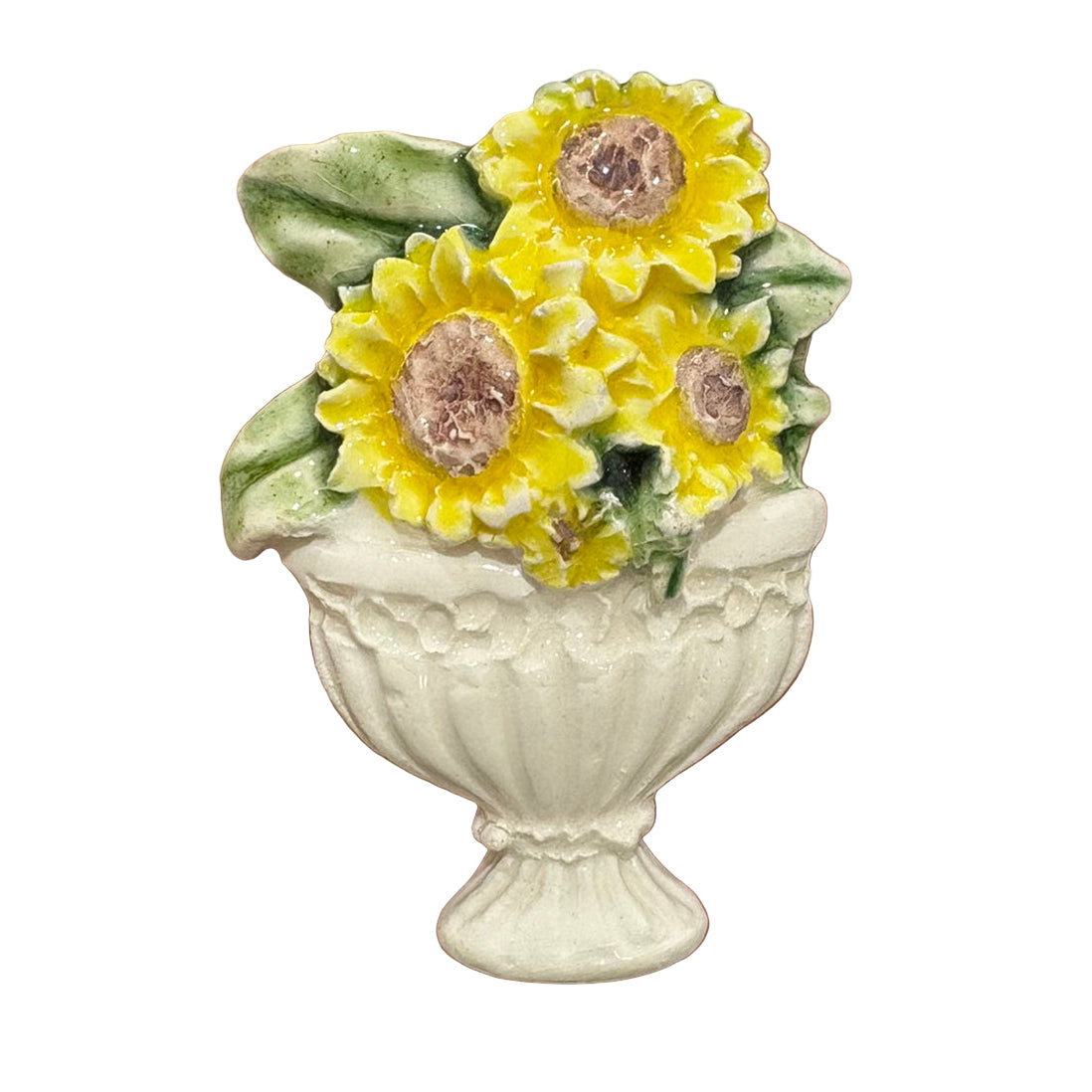 Floral Magnet yellow flowers 7 cm