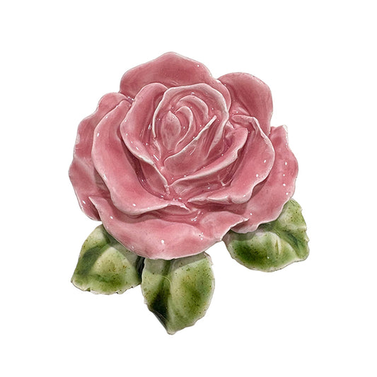 Floral Magnet pink flower 6 cm