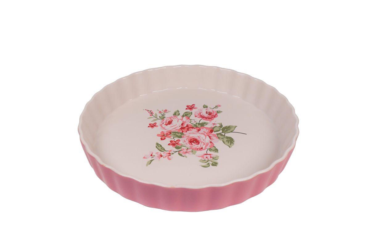 Pastel pink pie dish Bella 26,5 cm Isabelle Rose