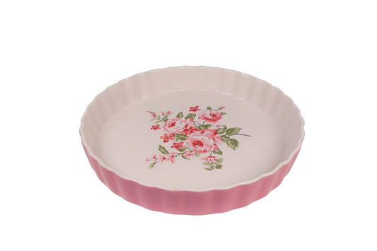 Pastel pink pie dish Bella 26,5 cm Isabelle Rose