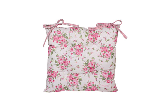 Chair cushion with buttons Bella 40×40 cm Isabelle Rose