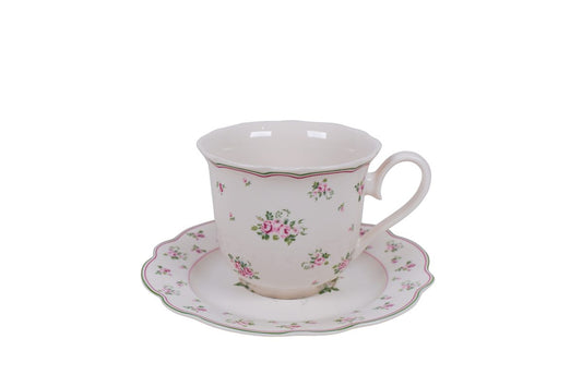 Porcelain cup with saucer Lisa 300 ml Isabelle Rose