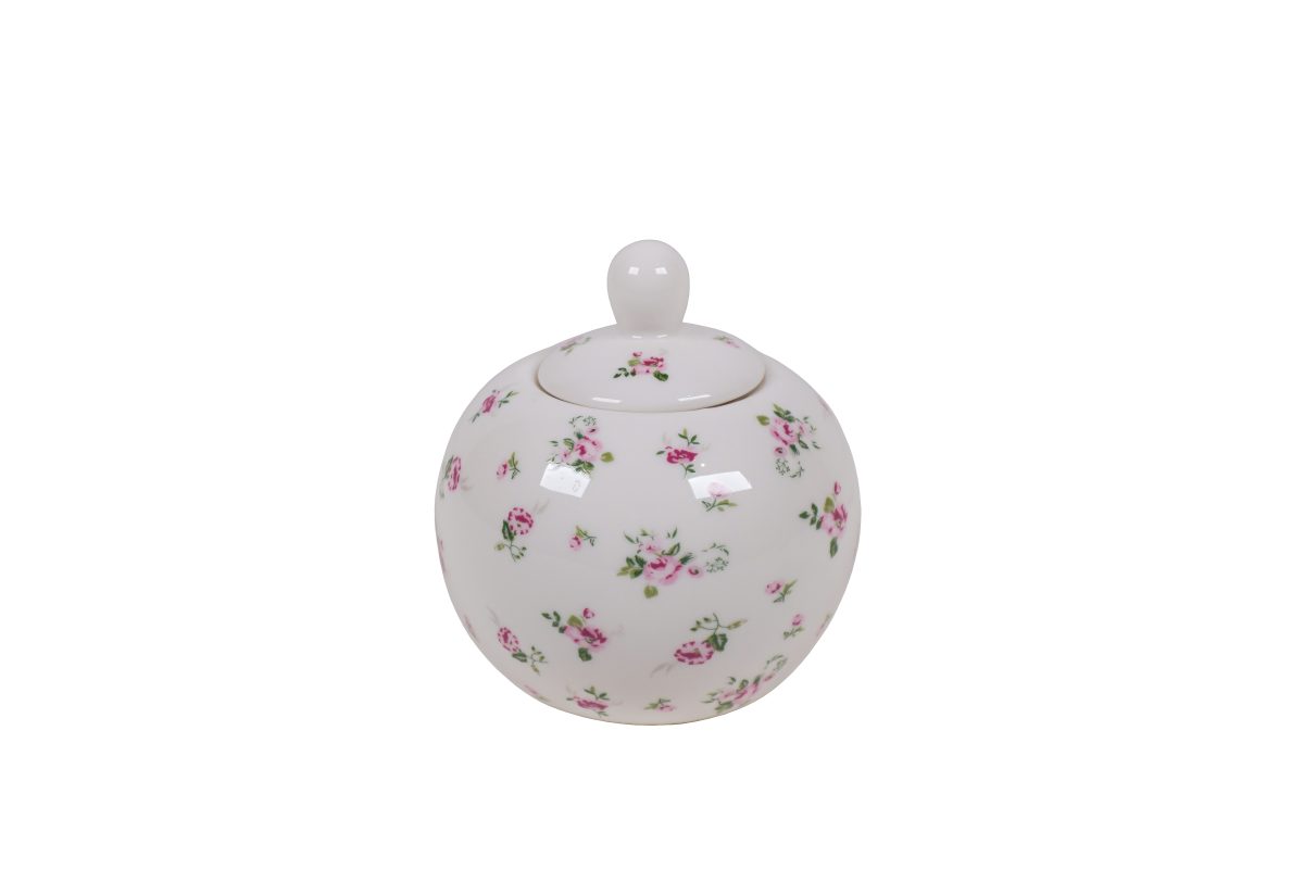 Porcelain sugar pot Lisa Isabelle Rose