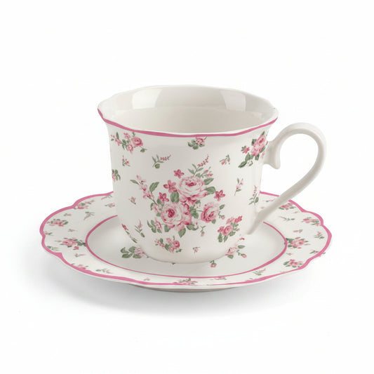 Porcelain cup & saucer Bella Isabelle Rose
