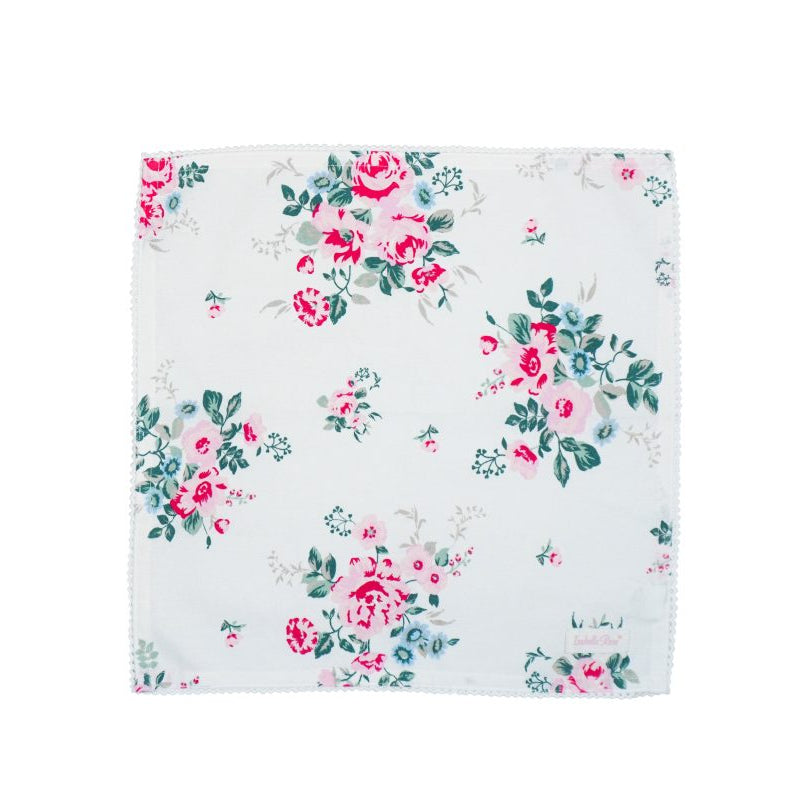 Napkin with lace Lisa flower 40x40 cm Isabelle Rose