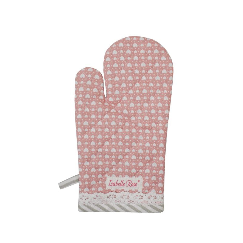 Pink glove LOVE 17×35 cm Isabelle Rose