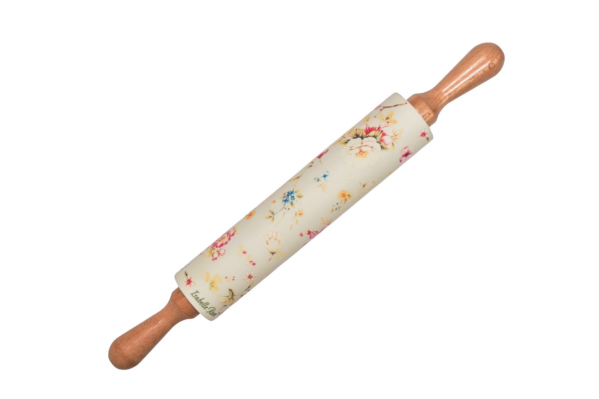 Silicone rolling pin English Garden 43 cm Isabelle Rose