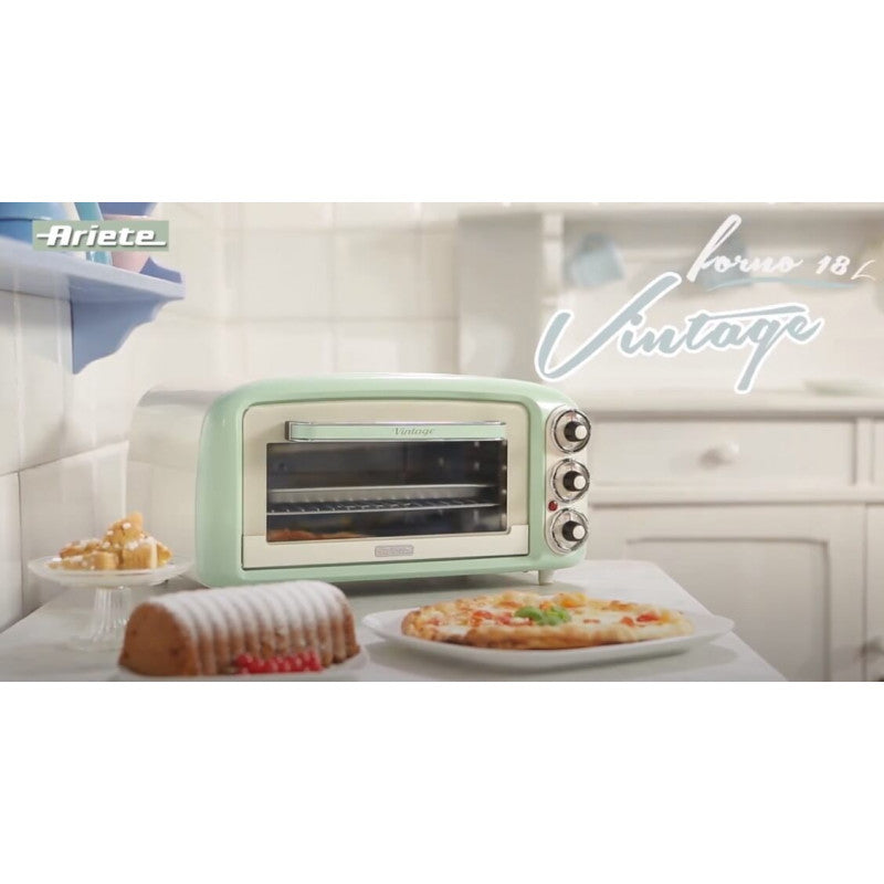 GREEN VINTAGE ELECTRIC OVEN 18 LITERS