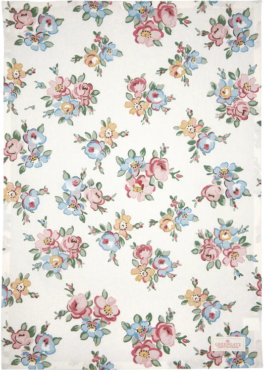 GreenGate Tea Towel Madison White