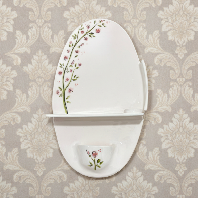 Wall Ceramic Candle Holder